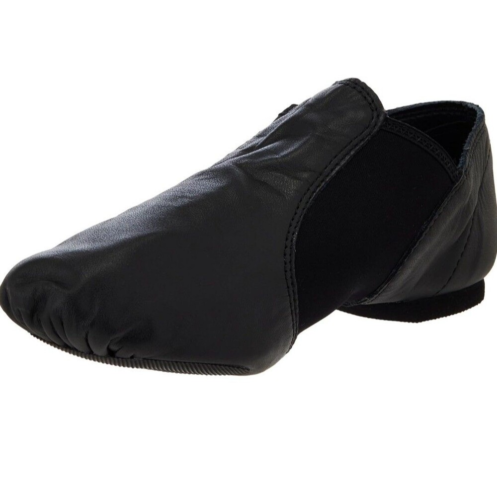 New Capezio Womens E-Series EJ2 Black Slip On Jazz Dance Shoe Size 9 M